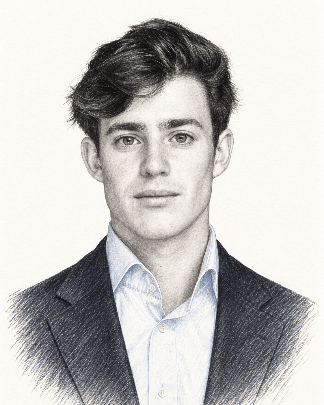 Illustrated portrait of Ludovico Ursi Kraft-Kinz