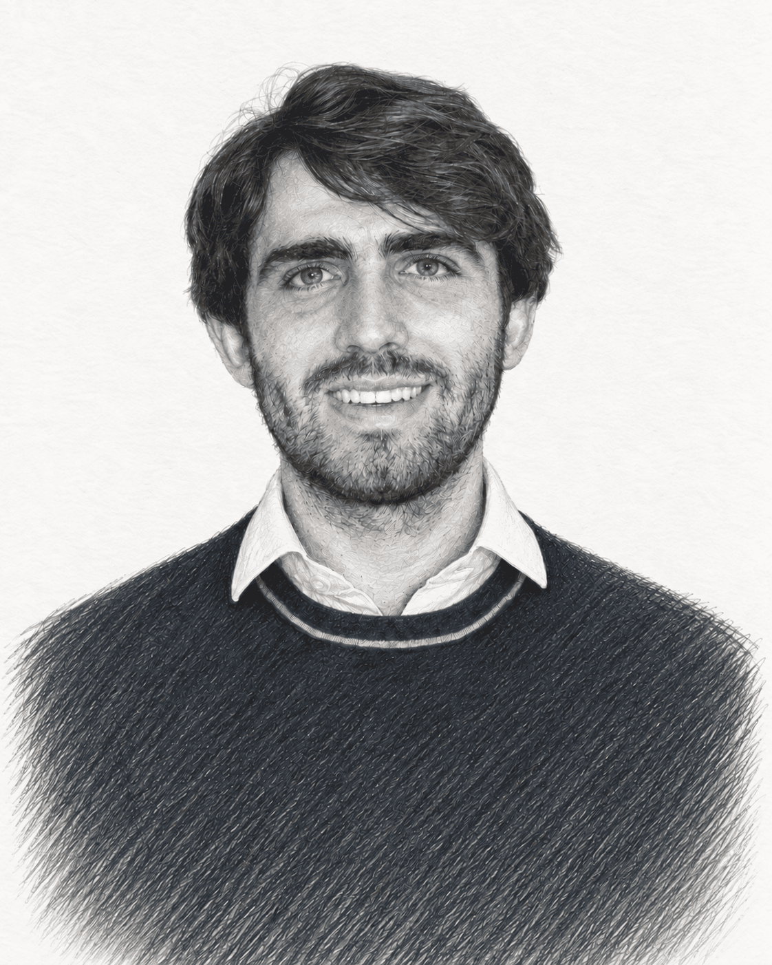 Illustrated portrait of Vincent Kletter